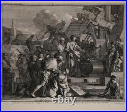 Alexander Visite Les Ruines De Troie. Kuperstich De Jacques Coelemans Vers 1744