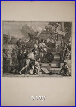 Alexander Visite Les Ruines De Troie. Kuperstich De Jacques Coelemans Vers 1744