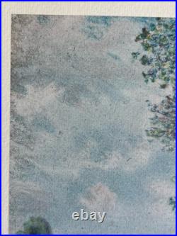 Alfred Sisley Gravure Lithographie Paysage Marine Bord De La Seine à Argenteuil