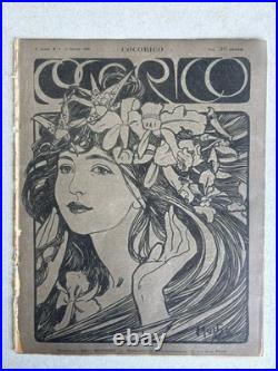 Alphonse Mucha Lithographie REVUE COCORICO 1900 Calbet Roubille