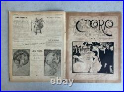 Alphonse Mucha Lithographie REVUE COCORICO 1900 Calbet Roubille