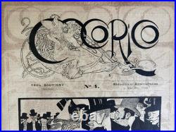 Alphonse Mucha Lithographie REVUE COCORICO 1900 Calbet Roubille