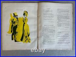 Alphonse Mucha Lithographie REVUE COCORICO 1900 Steinlen Gose Helleu Kupka