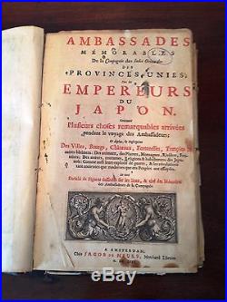 Ambassades Mémorables Compagnie des Indes Japon / 1680 / Gravures