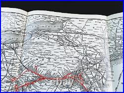 Ancien Railroad Carte The Ouest Maryland Chemin de Fer Baltimore Unis States1916