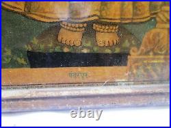 Ancienne Lithographie Ancienne Impression Dieu Hindou Seigneur Dhasharatha