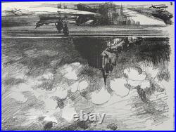 André Gardin 8 Lithographies originales signées Mont Saint-Michel N°128/160