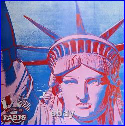 Andy WARHOL 10 Statues of Liberty AFFICHE ORIGINALE D'EPOQUE # NYC