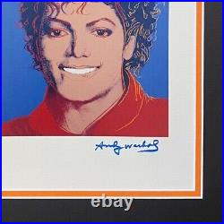 Andy Warhol 1984 Signée Michael JACKSON Imprimé Mat À Être Encadré 11X14
