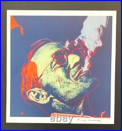 Andy Warhol + Rare 1984 Signée + Hermann Hesse Vintage Imprimé Encadré