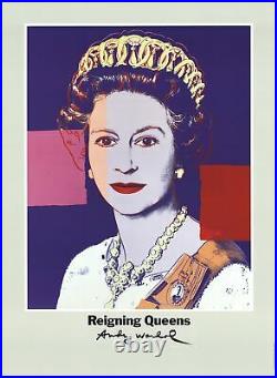 Andy Warhol Reine Elizabeth II De Angleterre De Règne Reines 32.25 x 23.5 Envoie