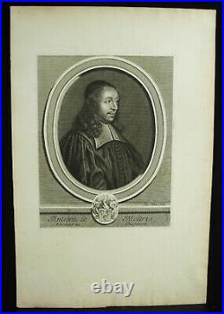 Antoine Le Maistre Maître Jacques LUBIN 1696 Solitaire Port-Royal gravure XVIIe