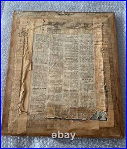 Aquarelle Portrait jeune fille à la poupée H. O GARIGUE-PINXILS circa 1842