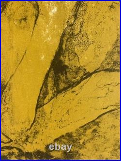 Art Lithographie Lebagang Portrait Affiche Art 1970 Gravure Personnage Estampe