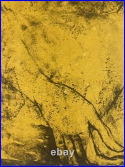 Art Lithographie Lebagang Portrait Affiche Art 1970 Gravure Personnage Estampe