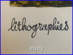Art Lithographie Lebagang Portrait Affiche Art 1970 Gravure Personnage Estampe