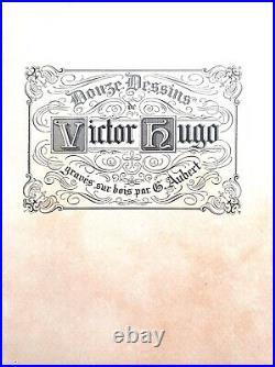 Art/Victor Hugo Rare Gravure sur Bois/66x52/Le Bourg pendant l'Orage, Signee