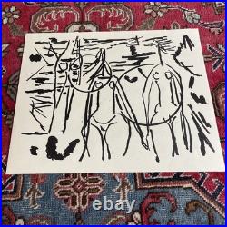 Artiste À Identifier Trois Baigneuses Lithographie Provenance Lucien CLERGUE