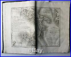 Atlas Voyages à Naples et en Sicile Rare Ouvrage 273 gravures, cartes Italie