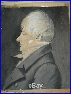 Att. BOUCHARDY DESSIN PORTRAIT HOMME EMPIRE PHYSIONOTRACE GRAND TRAIT 1815