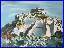 Au pied des Baux de Provence Yves Brayer Lithographie signée numérotée