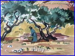 Au pied des Baux de Provence Yves Brayer Lithographie signée numérotée