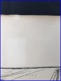 Auguste Chabaud (1882-1955) Lithographie /130ex Vieux port de Marseille
