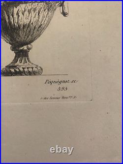 Auguste PEQUEGNOT (1819-1878) Ornement Vase D'ap Jacques Saly Décoration Symbole