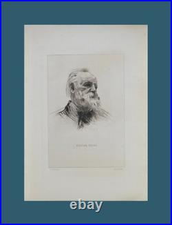 Auguste Rodin (1840-1917). Portrait de Victor Hugo de trois quarts