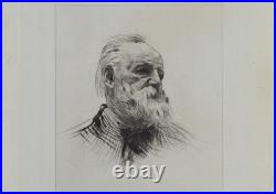 Auguste Rodin (1840-1917). Portrait de Victor Hugo de trois quarts