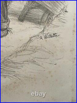 Aumone Fortune Vaincue LITHOGRAPHIE Curiosa ADDOLPHE WILLETTE Erotica 1893