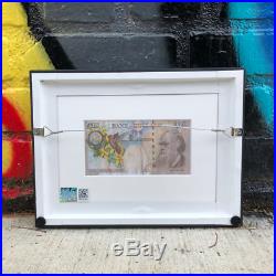 Authentic Banksy di Faced Tenner framed with Sign NO jonone obey cope2 seen