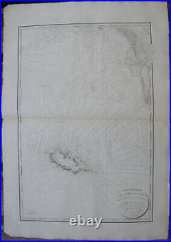 BEAUTEMPS BEAUPRE COTES ILE YEU GOULET DE FROMANTINE 1822, 72 cm X 106cm
