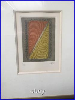 BELLE GRAVURE ENCADRÉE NUMÉROTÉE 74/99 ET SIGNÉE PIZA Arthur Luis 1971 TBE rare