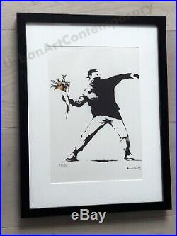 Banksy Lithographie Signed Numbered on 150 Certificat Edition CADRE INCLUS 