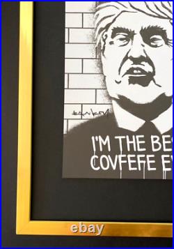 Banksy + Signée Donald Trump Imprimé Encadré + Acheter It Aujourd'Hui