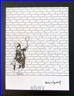 Banksy + Signée Tox Imprimé Encadré + Acheter It Aujourd'Hui