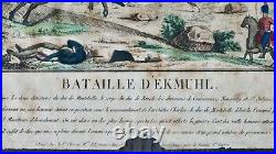 Bataille D'ekmuhl (1809)- Estampe Originale Xixeme-napoleon-fournier