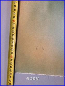 Beau Lot De 4 Gravures Lithographie Jean Heine Jeune Femme Fille Sur Papier Art