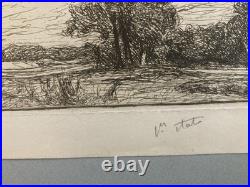 Belle Gravure 1911 Paysage Arbre Angele DeLassalle Montigny Beauchamp Art Ancien Belle Gravure 1911 Paysage Arbre Angele DeLassalle Montigny Beauchamp Art Ancien