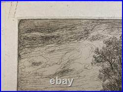 Belle Gravure 1911 Paysage Arbre Angele DeLassalle Montigny Beauchamp Art Ancien Belle Gravure 1911 Paysage Arbre Angele DeLassalle Montigny Beauchamp Art Ancien