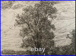 Belle Gravure 1911 Paysage Arbre Angele DeLassalle Montigny Beauchamp Art Ancien Belle Gravure 1911 Paysage Arbre Angele DeLassalle Montigny Beauchamp Art Ancien