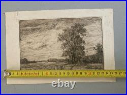 Belle Gravure 1911 Paysage Arbre Angele DeLassalle Montigny Beauchamp Art Ancien Belle Gravure 1911 Paysage Arbre Angele DeLassalle Montigny Beauchamp Art Ancien