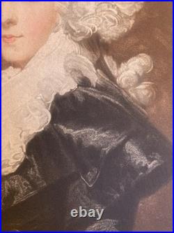 Belle Gravure Portrait XVIIIe Lady Caroline Price John Jones Estampe Art Ancien
