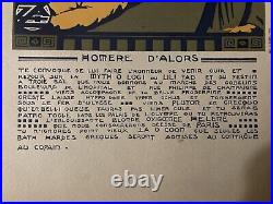 Belle Gravure lithographie 1914 Invitation Bal Des Quat'z'arts Beaux Art Homere
