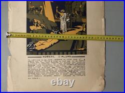 Belle Gravure lithographie 1914 Invitation Bal Des Quat'z'arts Beaux Art Homere