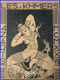 Belle Gravure lithographie 1927 Affiche Bal Des Quat'z'arts Beaux Art Paris