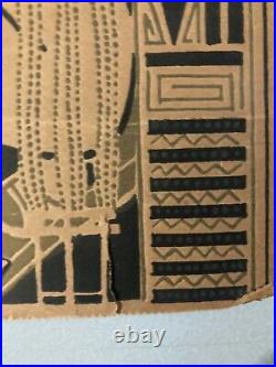 Belle Gravure lithographie 1927 Affiche Bal Des Quat'z'arts Beaux Art Paris