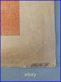Belle Gravure lithographie Affiche 1928 Invitation Bal Des Quat'z'arts Ancien