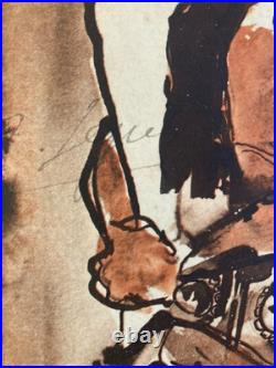 Belle Gravure lithographie Affiche 1928 Invitation Bal Des Quat'z'arts Ancien